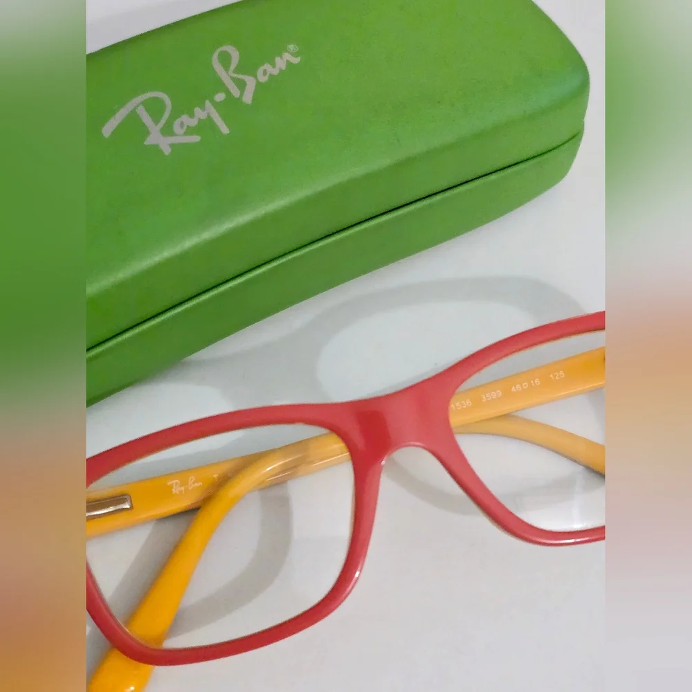 Ray-Ban Kids Pink and Orange Sunglasses Glasses Jr With Case
